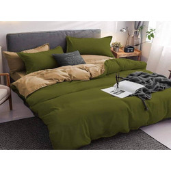 Γαρύφαλλο Σετ Σεντόνια King Size Βαμβακοσατέν 240x270 Χακί-Μπεζ