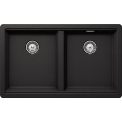 Schock Cristalite Manhattan 30290U-1401 Υποκαθήμενος Νεροχύτης Γρανίτη Ματ Nero 75X45.6cm