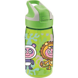 Laken Animals Tritan Παιδικό Μπουκάλι Πλαστικό BPA Free με Καλαμάκι Lime 450ml