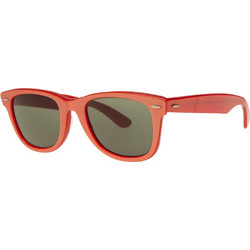 Ray-Ban RB0502S 6712GM Γυναικεία Γυαλιά Ηλίου Τετράγωνα Κοκάλινα Πορτοκαλί με Καφέ Polarized Φακό