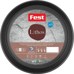Fest Lithos Στρογγυλό Ταψί Φούρνου Αλουμινίου Αντικολλητική Επίστρωση 30cm