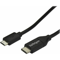 StarTech USB 2.0 Cable USB-C male - micro USB-B male Μαύρο 2m (USB2CUB2M)