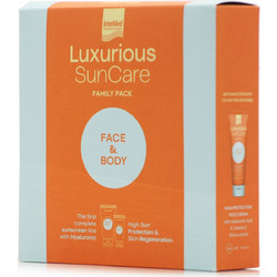 InterMed Luxurious Family Pack Sunscreen Face Cream SPF50 75ml + Body Cream SPF30 200ml