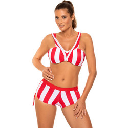Marko Bikini Set με Ενίσχυση Ψηλόμεσο Κόκκινο M-657