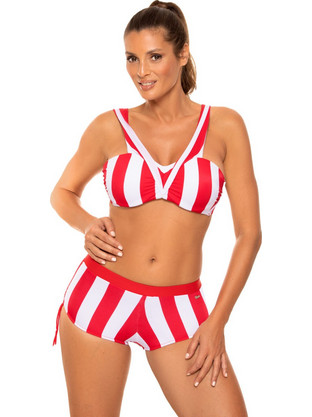 Marko Bikini Set με Ενίσχυση Ψηλόμεσο Κόκκινο M-657