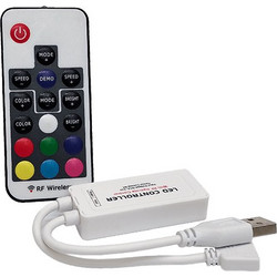 RF MINI RGB USB LED CONTROLLER WITH REMOTE