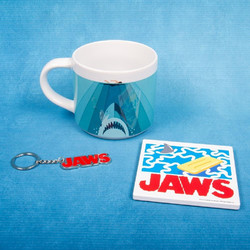 Fizz Creations Jaws Coaster Mug & Keychain Set