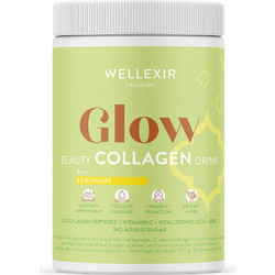 Wellexir Glow Beauty Drink Lemonade Πεπτίδια Κολλαγόνου με Υαλουρονικό Οξύ & Βιταμίνη C 360gr