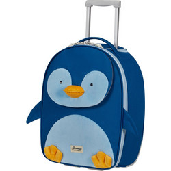 Samsonite Happy Sammies Eco Penguin Peter Παιδική Βαλίτσα Καμπίνας 45x23x15cm με 2 Ρόδες Μπλε