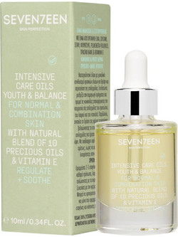 Seventeen Intensive Care Oils Youth & Balance Dry & Sensitive Skin Ξηρό Αντιγηραντικό Λάδι Προσώπου με Βιταμίνη E 10ml