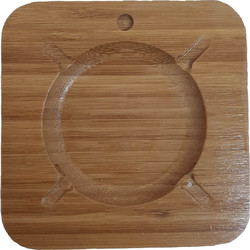 ForHome 971780 Σταχτοδοχείο Ξύλινο Bamboo 11.5x11.5x2cm - For Home