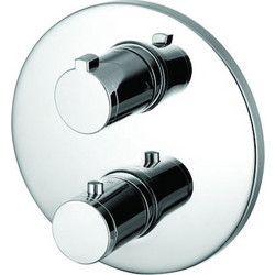 Karag Thermostatic 68009JW4 Μίκτης Μπαταρίας Εντοιχισμού Ντουζιέρας 3 Εξόδων Ασημί