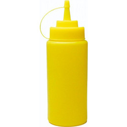Μπουκάλι Σάλτσας Από Πλαστικό Σε Κίτρινο Χρώμα 24οz 72-10433