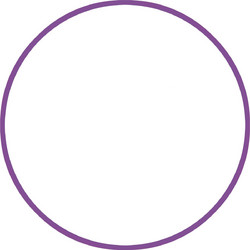 AMILA Χούλα-Χουπ 70cm - Φ19mm - 260gr, Μωβ (48027)