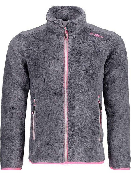 CMP Παιδική Ζακέτα Fleece με Φερμουάρ Ανθρακί 38P1465-U887