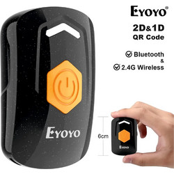 EYOYO EY-021P 1D & 2D QRCode Mini Pocket Barcode Scanner Bluetooth & 2.4GHz Wireless & Wired CMOS - Ασύρματος mini Scanner τσέπης