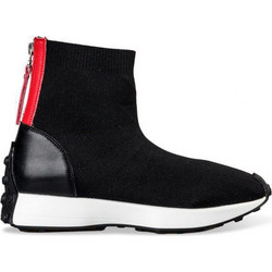 Miss NV Γυναικεία Sneakers Μποτάκια με Κάλτσα Μαύρα V58-18324