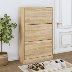 vidaXL Παπουτσοθήκη Ξύλινη Sonoma Μ63xΠ24xΥ103cm 342551
