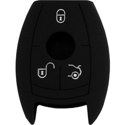 Θήκη κλειδιού για αυτοκίνητα Mercedes-Benz 1008-09, εύκαμπτη, μαύρη 1008-09