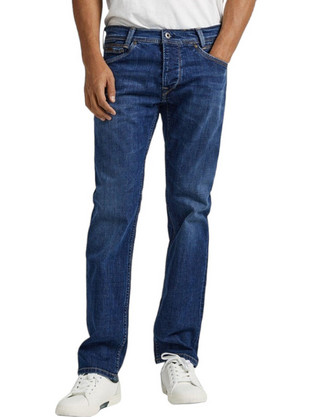 Pepe Jeans Ανδρικό Τζιν Παντελόνι Κανονική Εφαρμογή Μπλε PM206325CS22-000