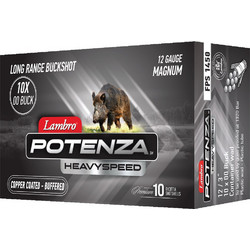 Lambro Potenza Magnum Φυσίγγια Δράμια 12Cal 76mm 10βολα 10τμχ