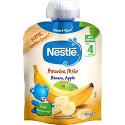 Nestle Βρεφικό Ρόφημα Φρουτοπουρές Μπανάνα & Μήλο 6m+ 90gr