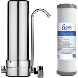 Eiger Countertop Μονό Φίλτρο Νερού Άνω Πάγκου με Ανταλλακτικό Carbon Block & Βρυσάκι
Inox