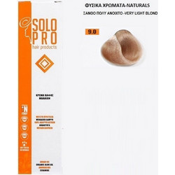 Solo Pro 9.0 Ξανθό Πολύ Ανοιχτό Μόνιμη Βαφή Μαλλιών 100ml