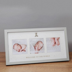 Widoob Tριπλή Κορνίζα Αρκουδάκι Welcome to the world