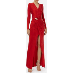 Elisabetta Franchi Maxi Φόρεμα για Γάμο / Βάπτιση Κόκκινο AB49337E2-AU2
