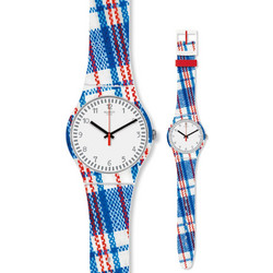 Swatch Γυναικείο Ρολόι με Πολύχρωμο Καουτσούκ Λουράκι SUOZ258C