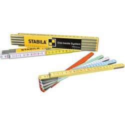 ΜΕΤΡΟ ΞΥΛΙΝΟ STABILA 2m ΚΙΤΡΙΝ (12430)