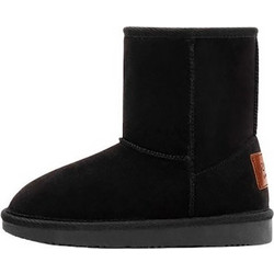 B&W Παιδικά Μποτάκια Μαύρα Suede MI554220