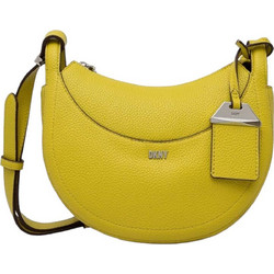 DKNY Barbara Γυναικεία Τσάντα Χιαστί από Δερματίνη Κίτρινη με Στενό Λουρί R34EAB05-CIE
