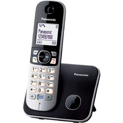 Panasonic KX-TG6811 Ασύρματο Τηλέφωνο με Ανοιχτή Ακρόαση Μαύρο Ασημί