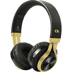 Crystal Audio BT-01 Ενσύρματα & Ασύρματα Bluetooth Ακουστικά On Ear Μαύρα Χρυσά