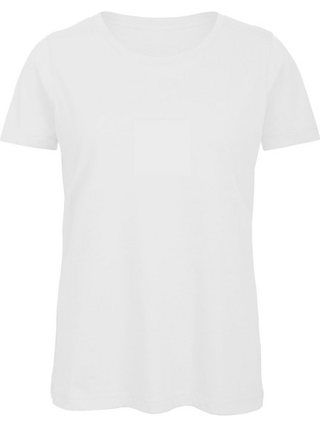 Γυναικείο T-Shirt TW043 B&C από 100% Οργανικό Βαμβάκι White