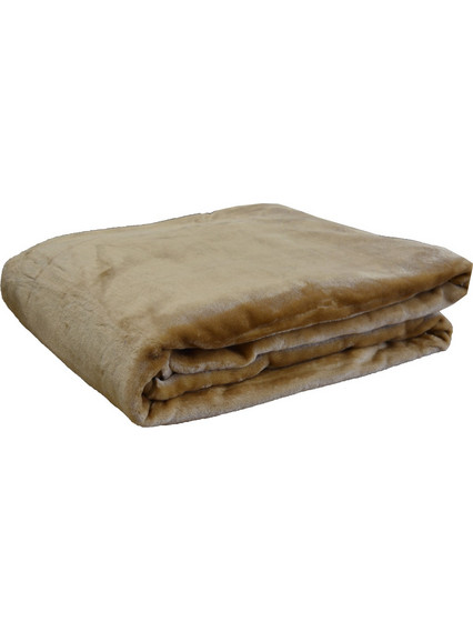 Κουβέρτα 240x260 King Size 620gsm Anna Riska Βελουτέ- 7 Beige