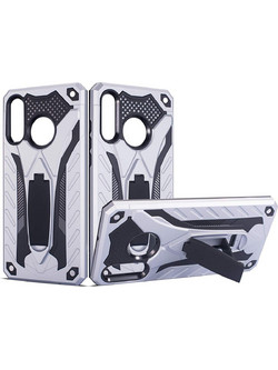 Θήκη Huawei Mate 10 Lite Defender Phantom Case Stand -Ασημί