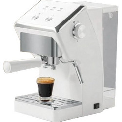 Μηχανή Espresso και Cappuccino 1050W Πίεσης 15 Bar με Αποσπώμενο Δοχείο Νερού 1.6L Λευκή Hoomei HM-5785W