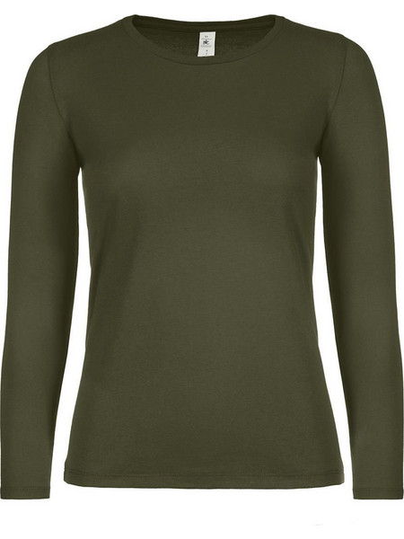 Γυναικείο μακρυμάνικο T- Shirt B & C TW06T Urban Khaki