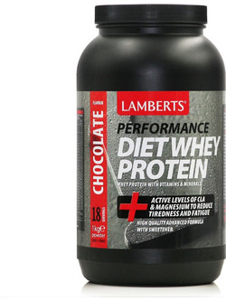 Lamberts Performance Diet Whey Chocolate Πρωτεΐνη Ορού Γάλακτος Γράμμωσης 1kg