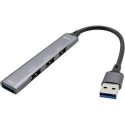 I-tec Metal U3HUB Mini USB Hub 3.0 USB-A με 4 Θύρες USB-A