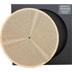 Simply Analog Cork Turntable Platter Mat (Tricircle Printed)