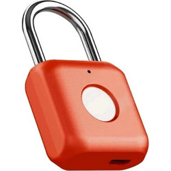 Skysonic Αδιάβροχο Έξυπνο Λουκέτο με Δακτυλικό Αποτύπωμα (Κόκκινο)