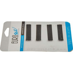 Τσιμπιδάκια Eurostil 24 Clips 50 mm Μαύρο (24 pcs)