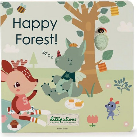Lilliputiens Βιβλιαράκι Αφής & Ήχων Happy Forest