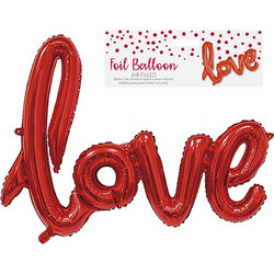 Μπαλόνι μεταλλιζέ love 101x67cm Carnavalista 232170