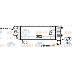 Hella Ψυγείο Αέρα Υπερπλήρωσης - 8ML 376 776-231