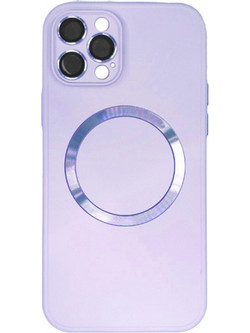 Back Cover Σιλικόνης με MageSafe και Προστασία Κάμερας για iPhone 14 Pro Λιλά